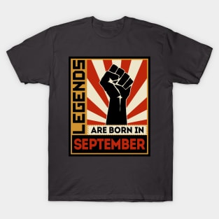 Legends Are Born In September T-Shirt